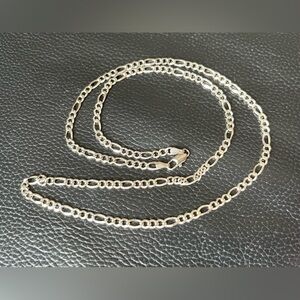Silver Figaro Chain 3mm Necklace
